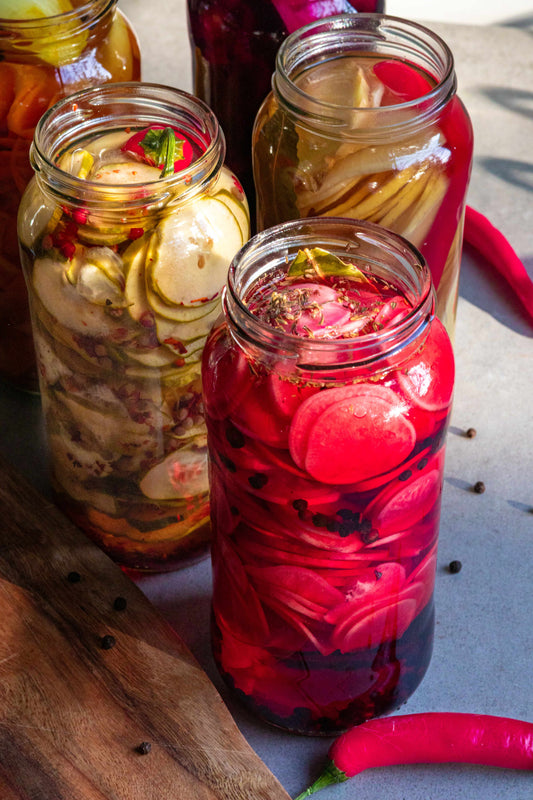Conserva de vegetais em "Pickles"