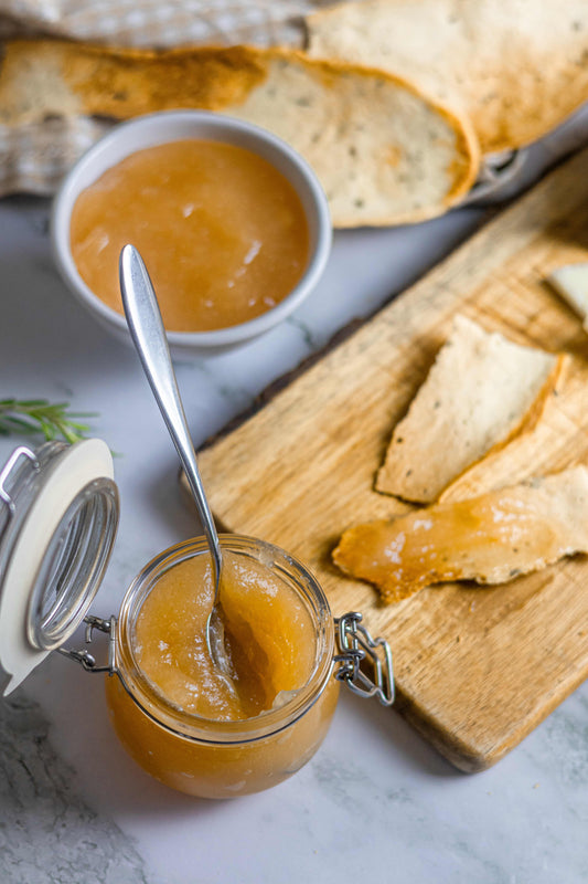 Marmelada branca & Crackers de Azeite e Alecrim